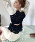 Contrast Peplum Top